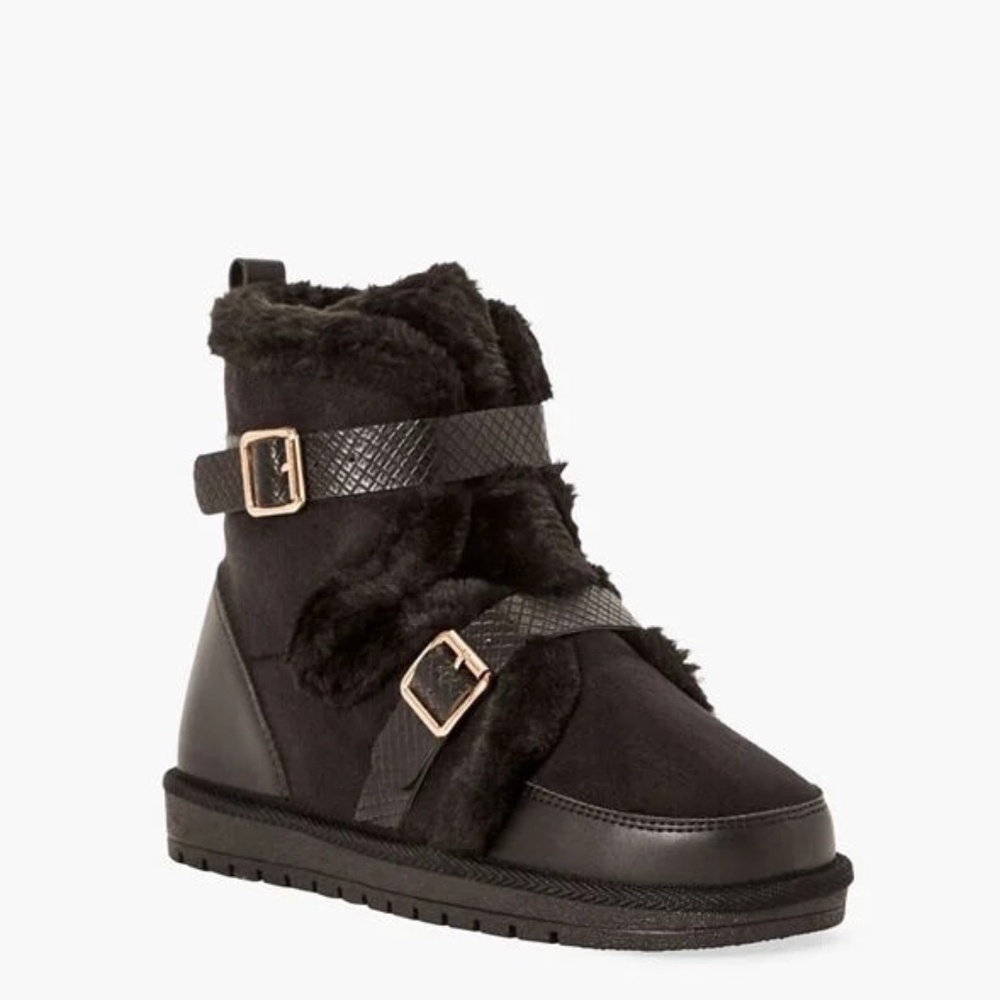 New Black Bodhi Fuzzie Booties Women's Comfortable Boots Size 10